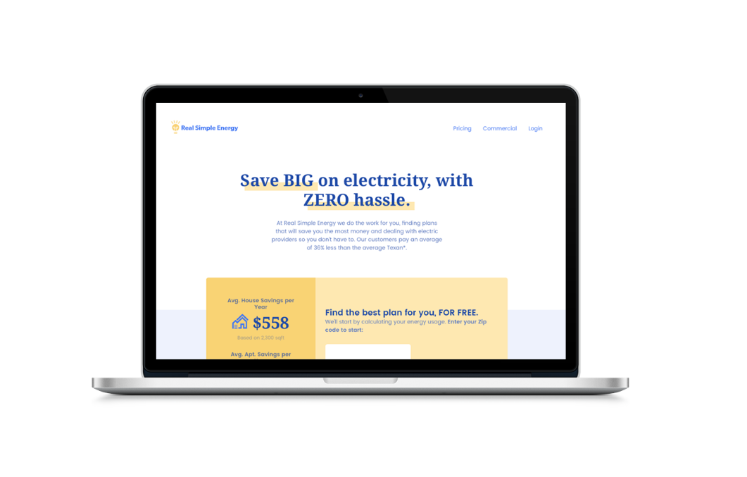<p>The finished Real Simple Energy project</p>